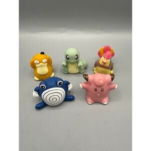 1999 Hasbro Pokemon Roller Sliders Lot Psyduck Poliwhirl Pidgey Slowpoke